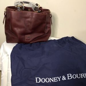 Maroon Leather Shoulder Bag